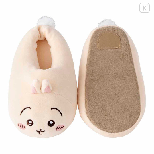 Japan Chiikawa Plush Slippers - Usagi / Marshmallow - 6