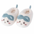 Japan Chiikawa Plush Slippers - Hachiware / Marshmallow - 4