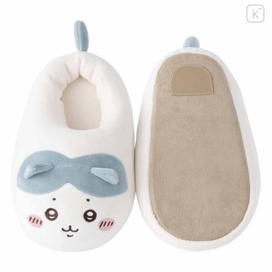 Japan Chiikawa Plush Slippers - Hachiware / Marshmallow - 5