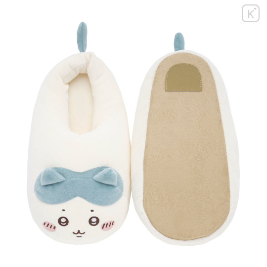 Japan Chiikawa Plush Slippers (L) - Hachiware / Marshmallow - 4