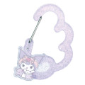 Japan Sanrio Acrylic Carabiner - Kuromi / Angels Relaxing Night Time Glitter - 1