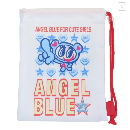 Japan Angel Blue Drawstring Pouch - Nakamura kun / White - 1