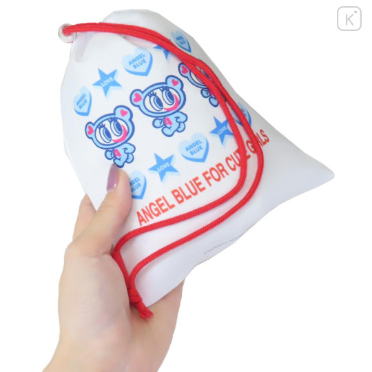 Japan Angel Blue Drawstring Pouch - Nakamura kun / White - 2