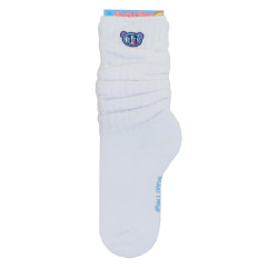 Japan Angel Blue Slouch Socks - Nakamura kun / White