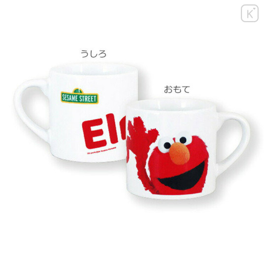 Japan Sesame Street Porcelain Mug - Elmo / Photo - 2