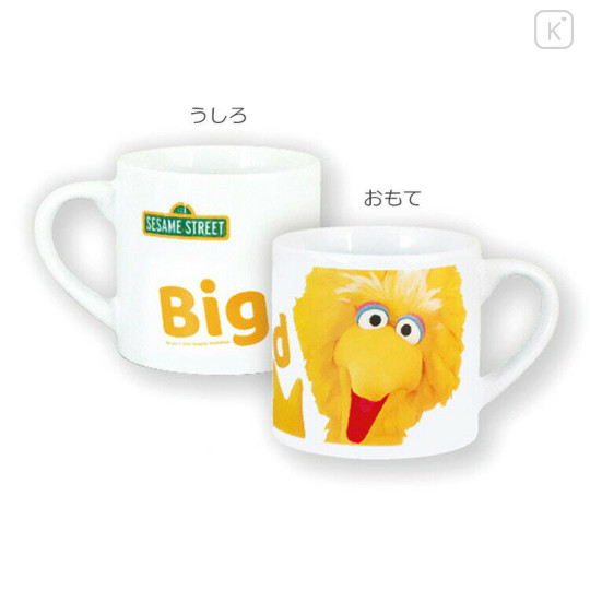 Japan Sesame Street Porcelain Mug - Big Bird / Photo - 2