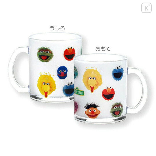 Japan Sesame Street Glass Mug - Friends / Photo - 2