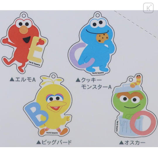 Japan Sesame Street Secret Acrylic Keychain - Alphabet Toddler / Blind Box - 3