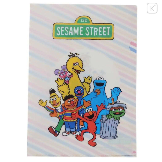 Japan Sesame Street A4 Clear File Folder - Friends - 1