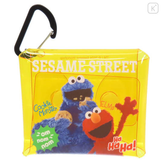 Japan Sesame Street Clear Multi Case (SS) - Elmo & Cookie Monster / Clear Yellow - 1