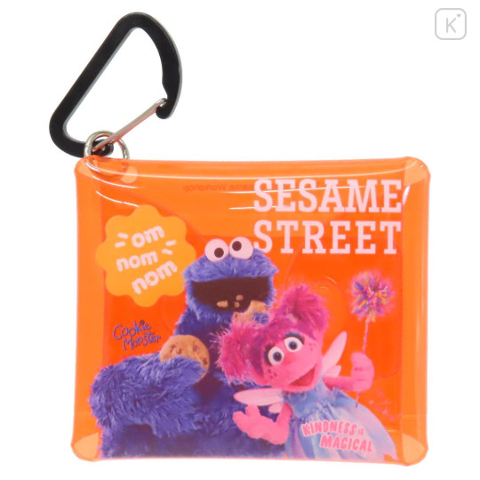 Japan Sesame Street Clear Multi Case (SS) - Cookie Monster / Clear Orange - 1