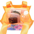 Japan Sesame Street Mini Tote Bag - Cookie Monster / Clear Orange - 3