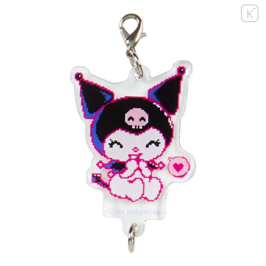 Japan Sanrio Secret Connecting Acrylic Charm - Kuromi / KUROMIfy the World Pixel Art Blind Box - 4