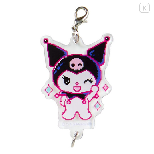 Japan Sanrio Secret Connecting Acrylic Charm - Kuromi / KUROMIfy the World Pixel Art Blind Box - 5