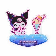 Japan Sanrio Acrylic Stand - Kuromi / KUROMIfy the World Pixel Art Ice