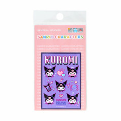 Japan Sanrio Vinyl Sticker - Kuromi / KUROMIfy the World Pixel Art A