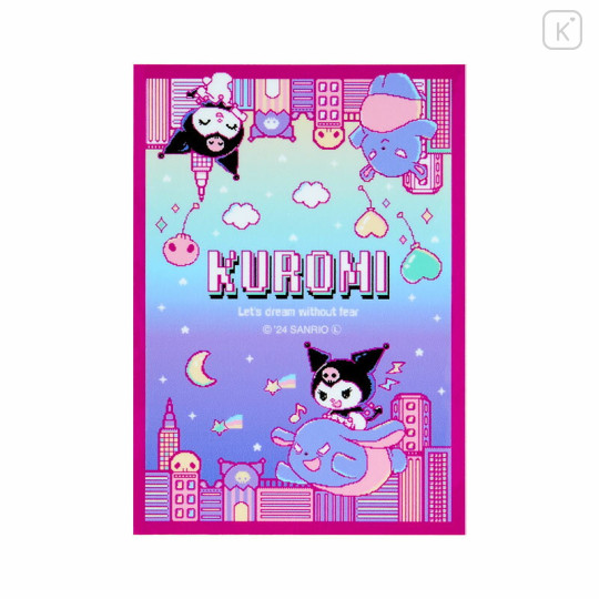 Japan Sanrio Vinyl Sticker - Kuromi / KUROMIfy the World Pixel Art B - 2