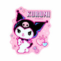 Japan Sanrio Vinyl Sticker - Kuromi / KUROMIfy the World Pixel Art E - 2