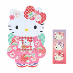 Japan Sanrio Original Decorative Envelope Set - Hello Kitty / Kimono