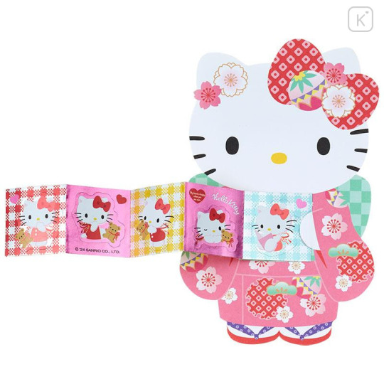 Japan Sanrio Original Decorative Envelope Set - Hello Kitty / Kimono - 4