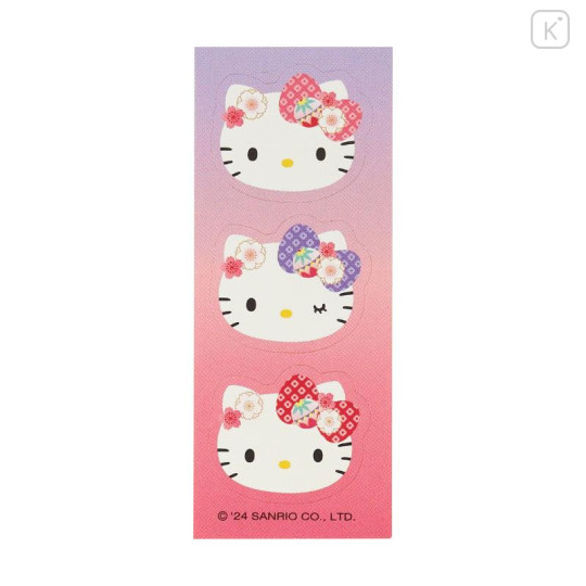 Japan Sanrio Original Decorative Envelope Set - Hello Kitty / Kimono - 5