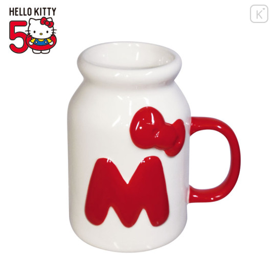 Japan Sanrio Mug - Hello Kitty / Milk Bottle Style - 1