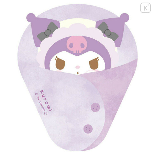 Japan Sanrio Die-cut Memo - Kuromi / Baby Swaddles Okurumi - 1