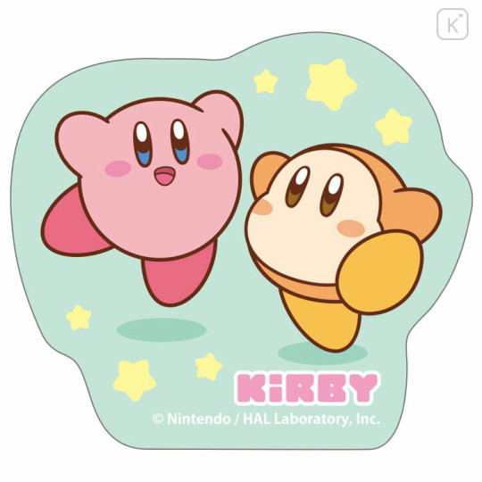 Japan Kirby Vinyl Sticker - Kirby & Waddle Dee / High Five - 1