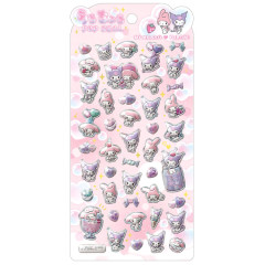 Japan Sanrio Pop Seal Hologram 3D Sticker - Kuromi & My Melody