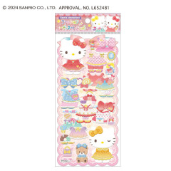 Japan Sanrio Playing Sticker - Hello Kitty & Hello Mimmy / Dress Up