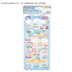 Japan Sanrio Playing Sticker - Cinnamoroll & Milk / Dress Up