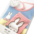 Japan Miffy Bib & Socks Set - Miffy / Blue & Pink Cake - 3