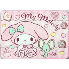 Japan Sanrio Fluffy Blanket - My Melody / Chocolate Pink