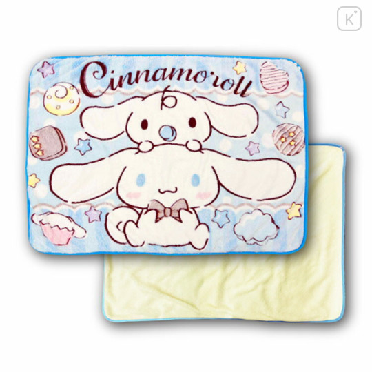 Japan Sanrio Fluffy Blanket - Cinnamoroll / Milk Chocolate Blue - 2