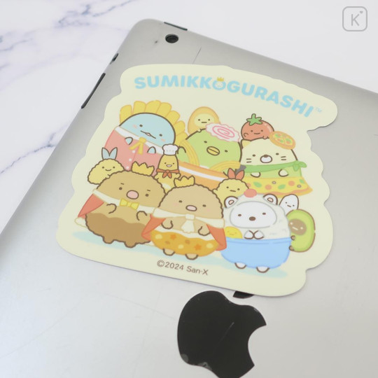 Japan San-X Big Vinyl Sticker - Sumikko Gurashi / Food Kingdom - 2