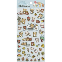 Japan San-X Sparkling Prism Sticker - Rilakkuma / Basic Rilakkuma Favorite Things