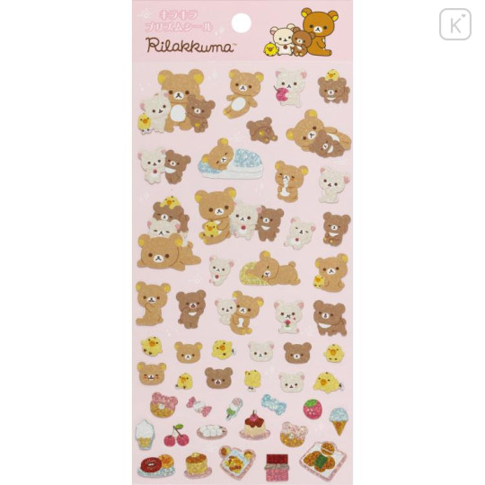 Japan San-X Sparkling Prism Sticker - Rilakkuma / A - 1