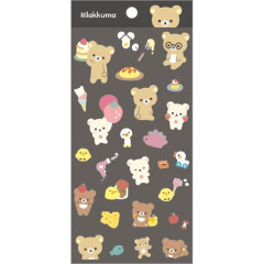 Japan San-X Sticker Sheet - Rilakkuma / Basic Rilakkuma Favorite Things B