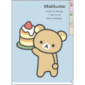 Japan San-X 3 Pockets A5 Index File - Rilakkuma / Basic Rilakkuma Favorite Things A - 1