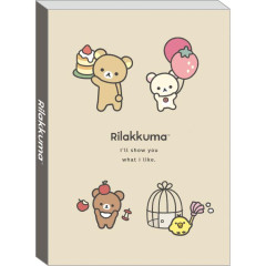 Japan San-X A6 Notepad - Rilakkuma / Basic Rilakkuma Favorite Things A