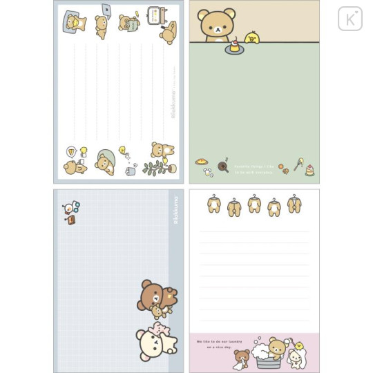 Japan San-X A6 Notepad - Rilakkuma : Basic Rilakkuma Favorite Things B - 2