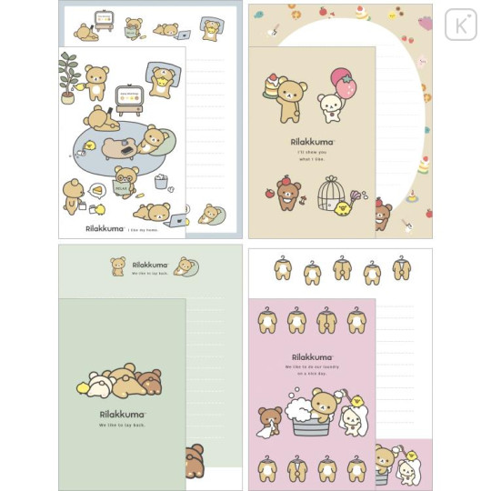 Japan San-X Letter Writing Set - Rilakkuma / Basic Rilakkuma Favorite Things A - 2