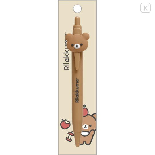 Japan San-X Mascot Ball Pen - Chairoikoguma / Basic Rilakkuma Favorite Things - 3