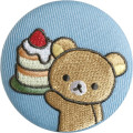 Japan San-X Secret Embroidered Can Badge - Rilakkuma / Basic Rilakkuma Favorite Things Blind Box - 2