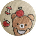 Japan San-X Secret Embroidered Can Badge - Rilakkuma / Basic Rilakkuma Favorite Things Blind Box - 5