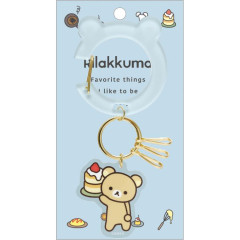 Japan San-X Carabiner Key Charm - Rilakkuma / Basic Rilakkuma Favorite Things