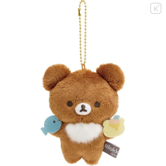 Japan San-X Hanging Plush - Chairoikoguma / Basic Rilakkuma Favorite Things - 1