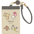 Japan San-X Pass Case with Reel - Rilakkuma / Basic Rilakkuma Favorite Things - 1