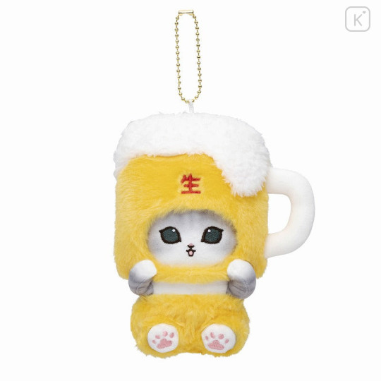 Japan Mofusand Mascot Holder - Beer Cat Nyan - 1