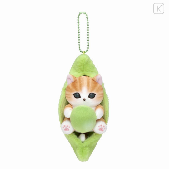 Japan Mofusand Mascot Holder - Edamame Cat Nyan Bean - 1